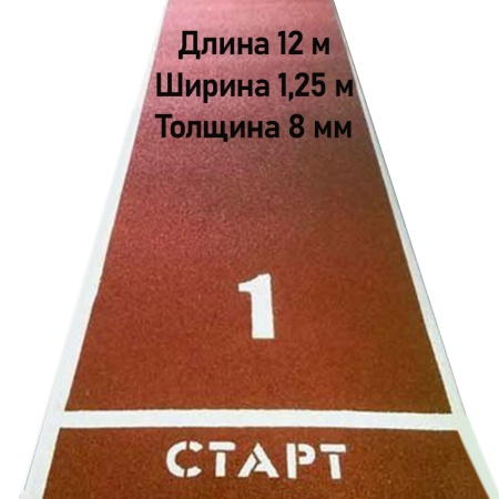 Купить Дорожка для разбега 12 м х 1,25 м. Толщина 8 мм в Барнауле 