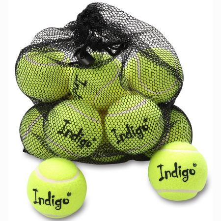 Купить Мяч для большого тенниса Indigo (12 шт в сетке) начальный уровень в Барнауле 