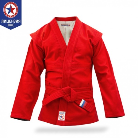 Купить Куртка для самбо "Атака" ВФС (подкладка, пояс)  р 36-48 в Барнауле 