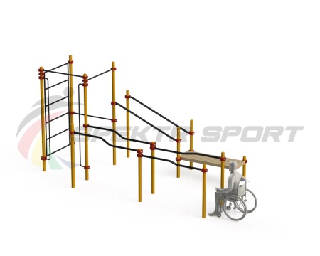 Купить Спортивный комплекс для инвалидов-колясочников WRK-D16_76mm в Барнауле 